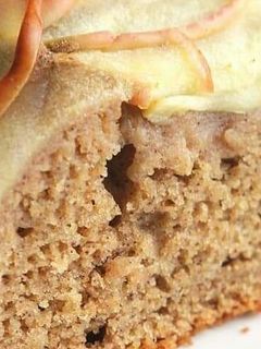 Una foto de Torta de manzana con avena