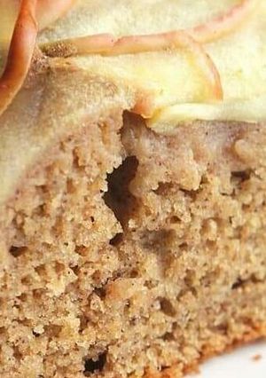 Una foto de Torta de manzana con avena