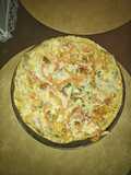 Omlet „pizza” z oscypkiem i suszonymi pomidorami