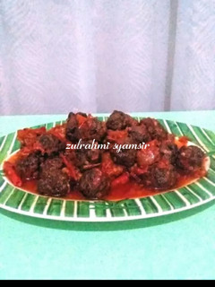 Foto resep Bola-bola daging balado