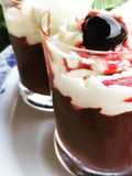 Mousse budino al cioccolato, in mono porzioni