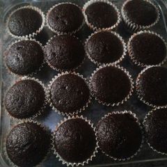 A picture of Chocolate cup cake.