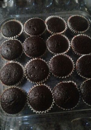 A picture of Chocolate cup cake.