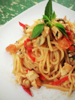 Foto resep Spageti Ayam Saus Tomat