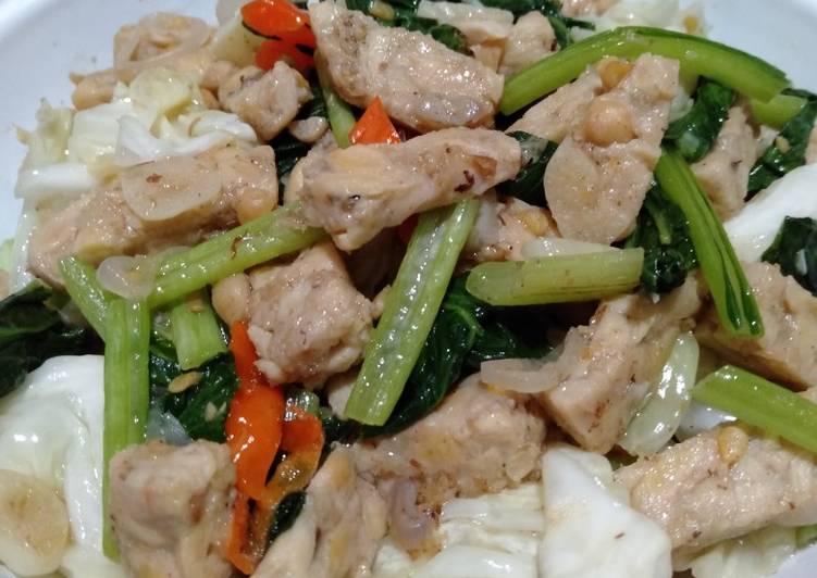 Resep Tumis Sayur Sawi tempe plus Kol yang Enak