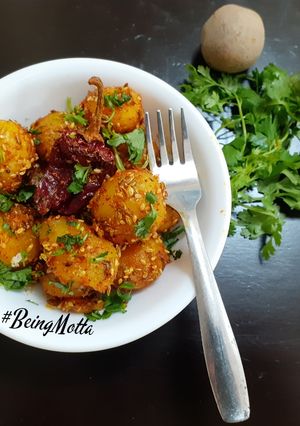 A picture of Rajasthani Aloo / Aloo fry.