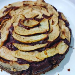 A picture of Apple multigrain millets palm cake.