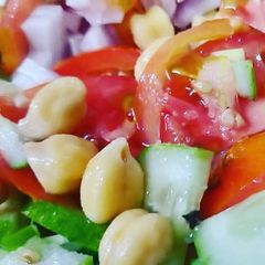Chickpea salad A picture of Chickpea salad.