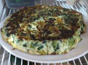 Una foto de tortilla de acelga
