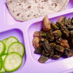 A picture of Jhatpat Bhindi aloo lady finger dry.
