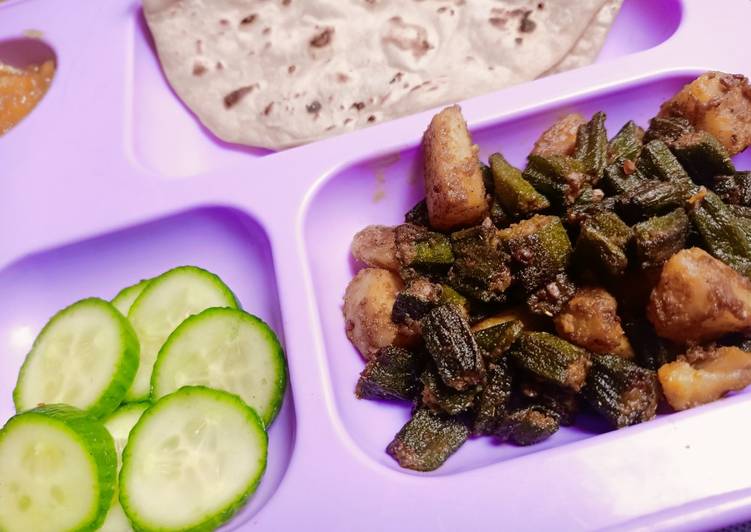 Step-by-Step Guide to Make Perfect Jhatpat Bhindi aloo lady finger dry