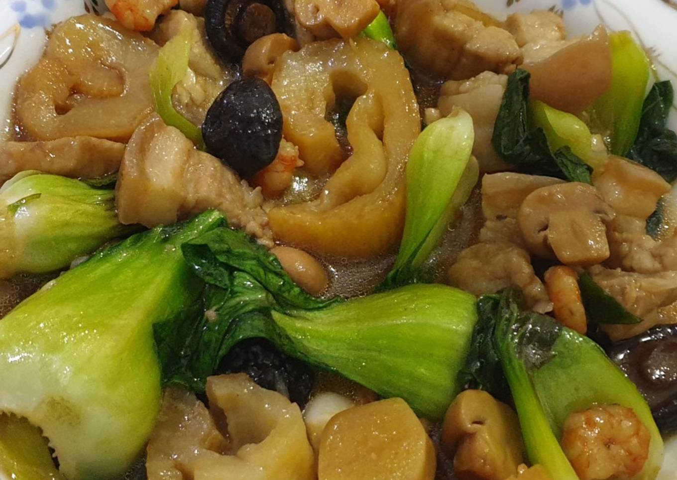 Haisom masak Babi, Udang dan Sayuran