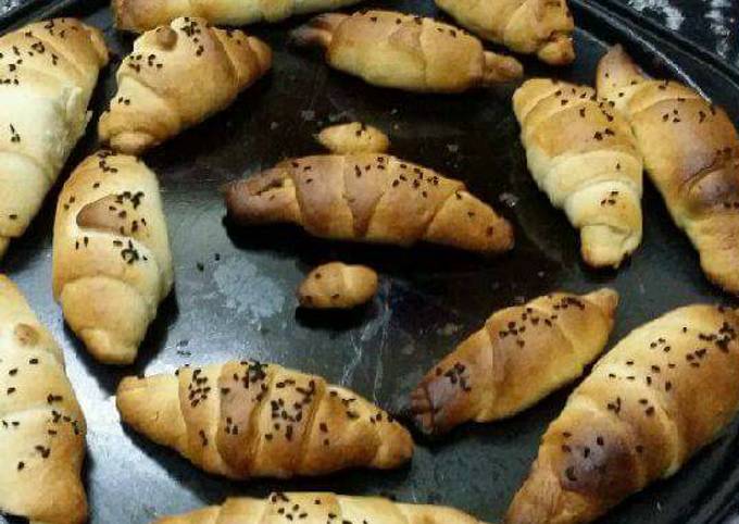 Recipe of Homemade Plain Flour Mini Chocolate Croissants