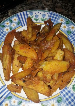 Una foto de Papas bravas