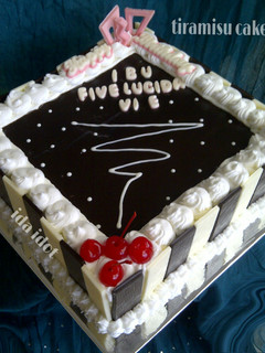 Foto resep Tiramisu Birthday Cake