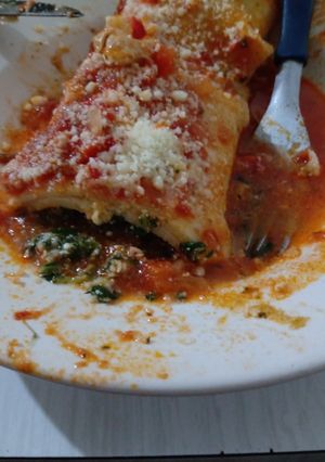 Una foto de Canelones de acelga y ricota🥰