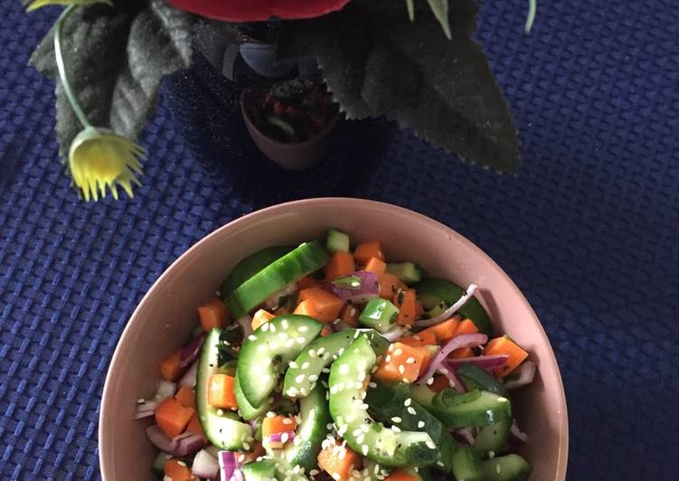 Simple Way to Make Homemade Cucumber Salad Asian Dressing