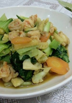 Foto resep Capcay Udang (no msg)