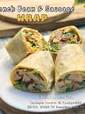 Wrap Omelette Kacang Buncis dan Sosej