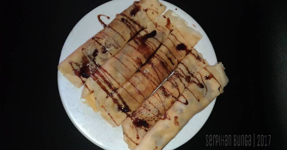 Resep Chocolate Biscuit Crepes oleh Serpihan Bunga Nirwana - Cookpad