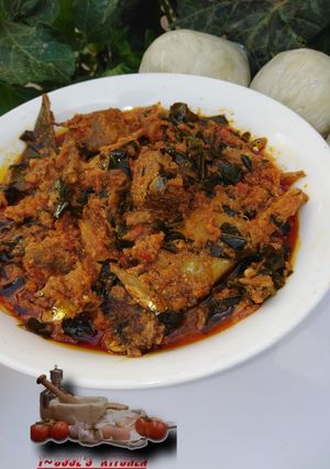 A picture of Egusi soup.