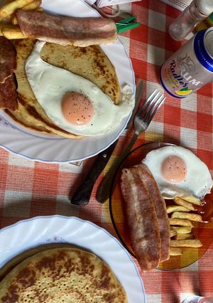 Una foto de Tortitas americanas sin lactosa
