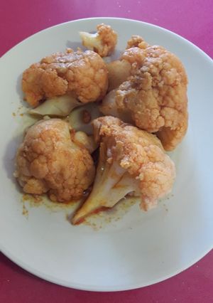 Una foto de Coliflor al pimentón de la vera