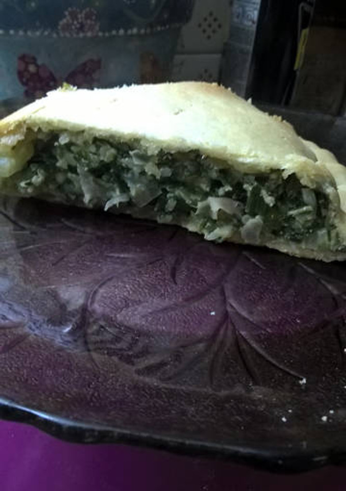 Una foto de Tarta de acelga y arroz cocción todo en crudo!!!