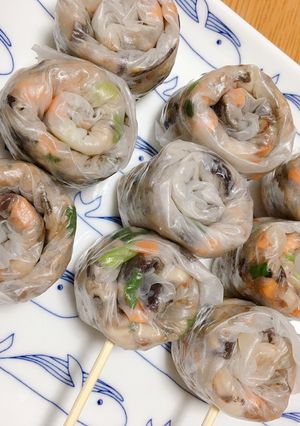 Hình của món Bánh tráng lụi.
