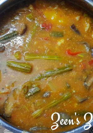 A picture of Madras Sambar.