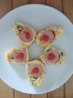 Foto resep Telur Dadar Sosis