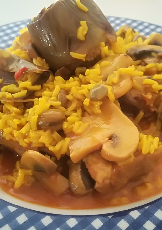 Una foto de Arroz con costillas (Olla Gm g)
