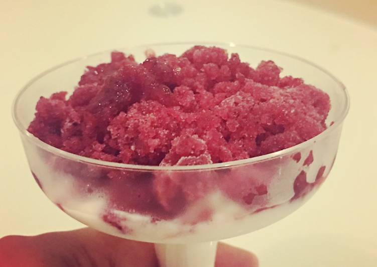 Step-by-Step Guide to Prepare Homemade Berry Granita