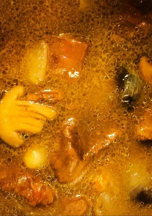 Hình của món Bœuf Bourguignon .