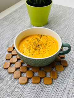 Una foto de Crema de zanahoria y puerro