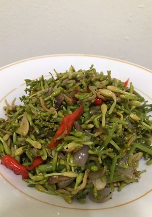 Foto resep [236] Tumis Kembang Pepaya Teri Medan