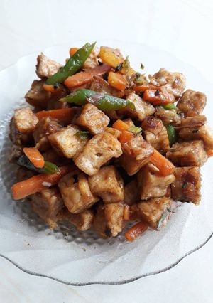 Foto resep Oseng tahu tempe mix wortel buncis