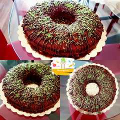 Foto di Ciambella allo yogurt caffè e cioccolato