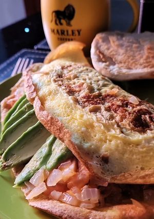 Una foto de Omelette rellenos