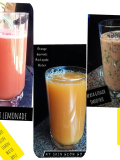 A picture of Homemade juice party 3 recipes post🤗🤗.