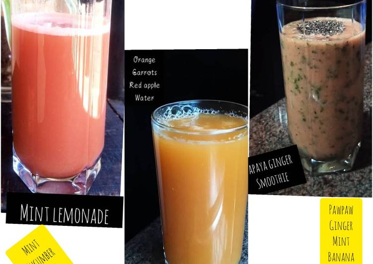 Step-by-Step Guide to Make Ultimate Homemade juice party 3 recipes post🤗🤗