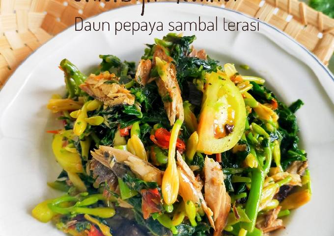Daun Pepaya Sambal Terasi