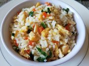 Una foto de arroz chaufan