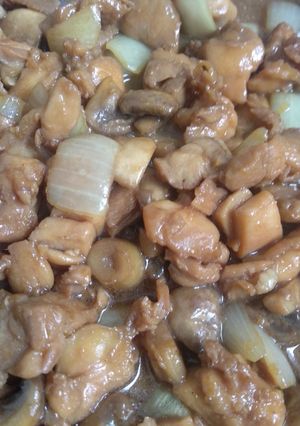 Foto resep Ayam jamur teriyaki