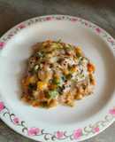 Vegetable. Lasagna with leftover roti