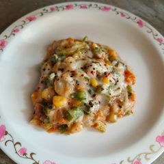 A picture of Vegetable. Lasagna with leftover roti.