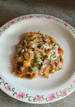 A picture of Vegetable. Lasagna with leftover roti.