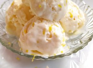 Una foto de Helado Crema De Limón