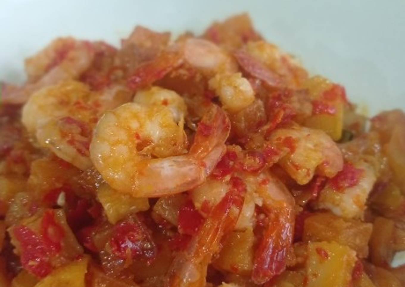 Sambal kentang udang