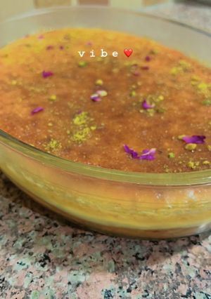 صورة لوصفة تشيز البسبوسة😋
